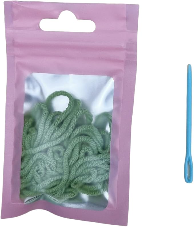 Handmade Crochet Green Moon and Sun Car Steering Wheel Covers Universal 14-15 inch for Women and Men (Steer Wheel Cover+ 2 Belt Cover+2 Coaster)