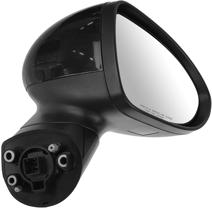 Passenger Side Power Heated Mirror Paint to Match Smooth Black Power Folding Compatible with 2012-2014 Kia Rio KI1321166