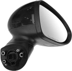 Passenger Side Power Heated Mirror Paint to Match Smooth Black Power Folding Compatible with 2012-2014 Kia Rio KI1321166