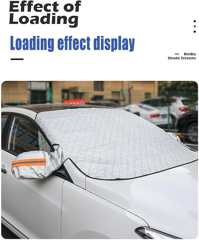 Car Sunshade, Snow Blocking, Antifreeze, Sun Protection, and Rainproof are Easy to Install to Resist Frost, Snow, Wind, and rain