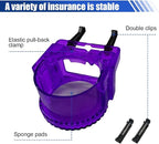 YoRise Car Air Vent Cup Holder, Multifunctional Auto Drink Holder Expander with Mounting Clips, Universal Vehicle Bottle Organizer for Most Cars with Horizontal Blade Vents (Purple)