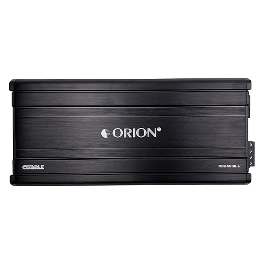 Orion Cobalt Series CBA4500.4 High Efficiency 4-Channel Class A/B Amplifier for Car Audio Stereo - 4500W Max, 600W RMS, 2/4 Ohm Stable, Adjustable Low/High Pass, Bass Boost, MOSFET Power Supply
