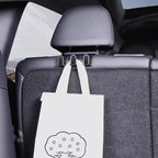 2Pcs Hooks for Tesla Rear Trunk Hooks Headrest Storage Hangers Car Trunk Organizer for Purse Groceries Hooks for Tesla Model Y RearSeat
