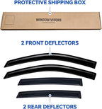 Window Visors Rain Guards for 2011 2012 2013 2014 2015 Kia Sorento, Out-Channel Window Vent Wind Deflectors Visors Shades for 11-15 Kia Sorento