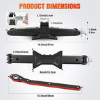 Scissor Jack for Car 2 Ton(4409 lbs), Heavy Duty Steel Scissor Lift Jack Car Kit with Ratchet Wrench for Sedan SUV MPV Tire Changing, 3.9''-15.7'' Lifting Range Portable Small Jack Black