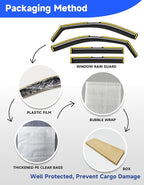 in-Channel Rain Guards Fit for Chevy Tahoe/Cadillac Escalade/GMC Yukon 2021-2026, Window Rain Guards Visors Vent Visors Window Deflector Vent Shades Car Accessories