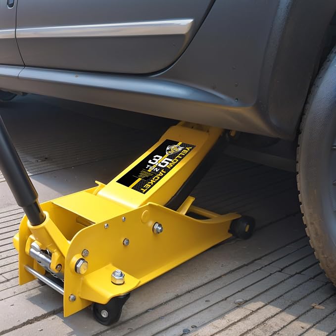 3.5 Ton Low Profile Floor Jack Quickly Lift Hydraulic Car Jack with Dual Pumps, 7700 lb Capacity