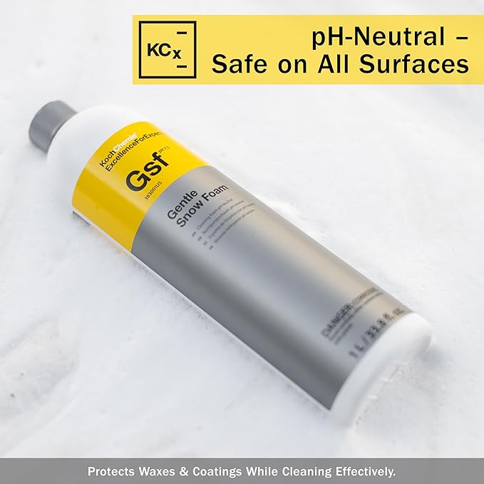 Gentle Snow Foam - pH Neutral Pre-Cleaning; Works With Foam Cannons & Sprayers; Manual Washing; Safe on Wax & Sealed Surfaces; Cherry Fragrance (5 Liters)