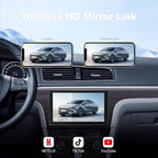 7 Inch Double Din Car Stereo with Wireless Apple CarPlay & Android Auto, Touchscreen Android Radio, Bluetooth Car Audio Receiver (No reversing Camera)