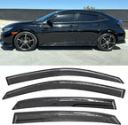 Side Window Visors rain Guards Vent Deflectors Compatible with Honda Civic Hatchback 2016-2021, Vent Deflector Window Rain Guard Sun Shade Visors, Car Acessories 4PCS 2016 2017 2018 2019 2020 2021