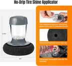 9Pcs Car Wheel Brush kit, Tire Brush, Microfiber Flat Wheel Cleaner Brush | Soft-bristled Rim Cleaner Brush, Tire Shine Applicator, Detailing Brushes, Detailing Pads, Scratch-Free Car Drying Towel