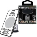 MobNetic Icon.MS MagSafe Compatible Phone Mount, Magnetic Phone Holder for Car w/ 90lb Pull Force, 90º Tilt & 360º Rotation, Aluminum Build, Compatibility for iPhone & Android (Chrome)