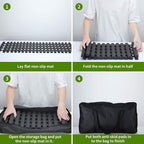 Emergency Devices 2 pcs Tire Traction Mats 39.3" (L) x 10.8" (W), Portable for Snow, Ice, Mud, and Sand Used to Car, Truck, Van or Fleet Vehicle Off Road Winter Accessories (2PCS* 39in)