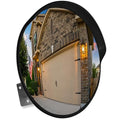 Large 24 Inch Convex Mirror for Blind Spots - Shatterproof Polycarbonate, 180° Wide View for Driveways, Intersections, Warehouses, Roads, and Large Areas - Indoor & Outdoor Security Mirror