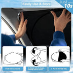 Custom Sunshade for Santa Fe Windshield Sun Shade for 2026 2025-2019 Hyundai Santa Fe, SE, SEL, SEL Plus, Limited, Ultimate Accessories Heat Insulation Cooling Front Window Cover for Windshield