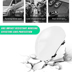 Blind Spot Car Mirror, Vehicle Adjustable 360 ° Rotation Auxiliary Convex Wide Angle Mirror, Auto Stick On Side Rearview Mirror Universal for Car Truck SUV RV (B, White)