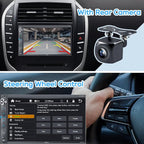 Double Din Car Stereo with Dash Cam, Wireless Apple CarPlay & Android Auto, 240W 4.2CHN, 7" Touchscreen, SWC, Bluetooth, FM/AM Car Radio, 2 Subwoofers Outputs, Backup Camera