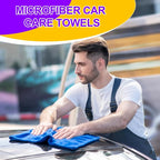 60 Pcs Microfiber Cleaning Cloths for Cars 16 x 16 Inch Ultra Absorbent Car Towels Drying Reusable Cleaning Supplies House Kitchen Window Microfiber Towel (6 Color)