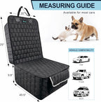 2 Pack Front Seat Covers for Dogs, 600D Waterproof Dog Car Seat Covers with Side Flaps Non Slip Scratch Proof, Captain Chair Car Seat Protector Cover for Pets & Daily Use, Fits Cars SUV Trucks