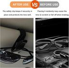 4 PCS Sunglass Holder for Car Sun Visor, Eyeglasses Hanger Mount Visor Organizer with Ticket Card Clip, Universal Glasses Hanger Clip Auto Interior Accessories for Car SUV Truck (4 PCS)
