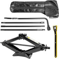 Spare Tire Jack Kit Compatible with 1999-2019 Silverado Tahoe Avalanche 2002-2018 Escalade, Scissor Jack 2.5 Ton Heavy Duty Lifting Jack & Spare Tire Lug Wrench Tool Kit Replacement Tire Repair Tool