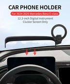 Car Phone Holder for Mercedes-Benz E-Class 2024-2026,12.3" Screen Mount | Magsafe Accessories Magnetic Cell Phone Mount Clip Compatible with iPhone, 3D fit Stable Dashboard Navigation Bracket Stand