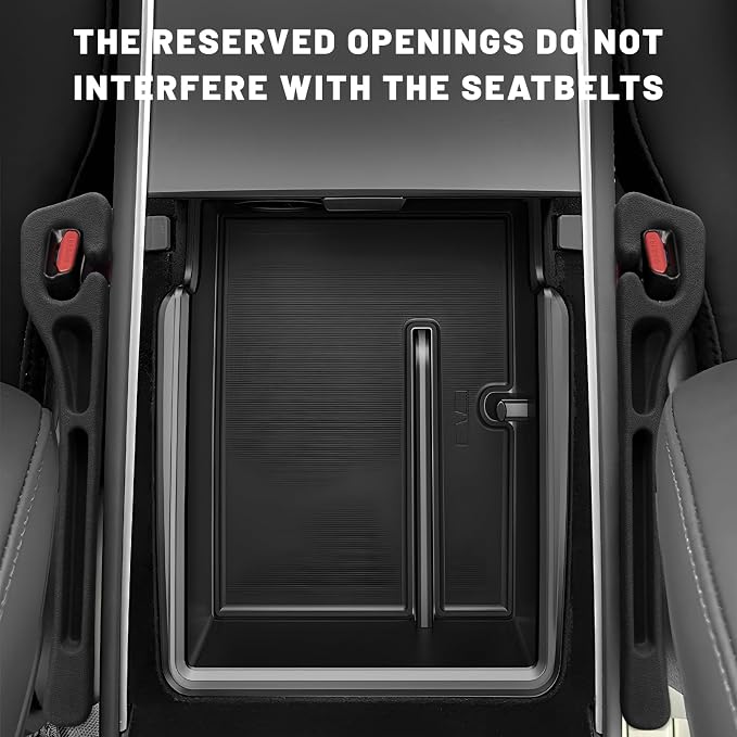 2 PCS Car Seat Gap Filler, Multi-Purpose Auto Seats Gaps Filler Side Organizer with Storage Slot, Super Flexible Gap Blocker Between Seat and Center Console, Car Accessories (Black)
