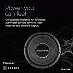 A-Series TS-A25S4 10” Subwoofer – 1300W Max, Sealed or Ported Enclosure Compatible, Strong Bass