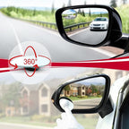 Blind Spot Mirror, Oval HD Glass Frameless Convex Rear View Mirror with wide angle Adjustable Stick for Cars SUV and Trucks, Pack of 2