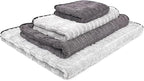 Gauntlet Car Drying Towel, Ultra-Absorbent 70/30 Blend Korean Microfiber, Dries Vehicles Faster Without Scratching, 900 GSM, 30x36 Inches, Ice Grey/Grey, 2-Pack