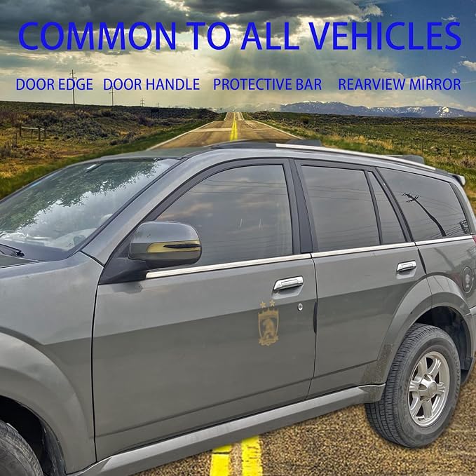 Car Door Edge Guards: Anti-Scratch Rubber Protectors | 6-Pack rubber bumpers protect car paint in tight garages. Weather-proof adhesive prevents dents from kids opening doors.