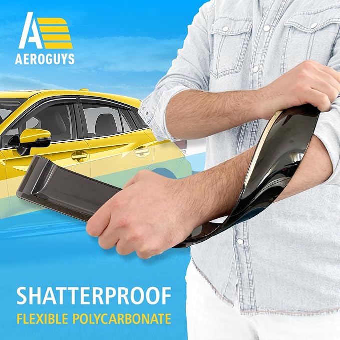 Extra Durable Window Deflectors Tape-On Window Visors Rain Guards Fit for Subaru Impreza 2017-2023 Hatchback, Sun Visors, Wind Vent for Shades, Exterior Car Accessories - 4pcs. AG0550