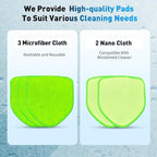 XINDELL 5 Pack Windshield Cleaner Velcro Microfiber Pads – 5.7" W Replacement Heads Cover for Xindell EasyPivot Windshield Cleaner Tools. Washable & Reusable Triangle Pads - Handle Not Included