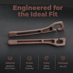 Car Seat Gap Filler 2-Pack, Universal Anti-Drop Organizer Strip with Storage Slot, Car Organizer Between Seat & Console for Cars, SUVs, Trucks (Brown)