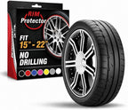 Rim Protector Kit for Car Wheels – Alloy Wheel Guard Strip Kit Fits up to 21" Rims | Set of 4 Rim Protectors | Easy to Install Curb Rash Defense for Rims (White)