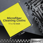 Microfiber Cleaning Cloth, 24 Pack Reusable Microfiber Towels for Cars Lint Free Cleaning Shop Towel Rags for Home Kitchen Automotive Bar Mechanic Restaurant Garage, 11"x 12", Multicolor