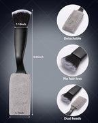 3PCS Car Interior Detailing Kit Soft Scratch-Free Dual Head Brush Set | Trilobal Bristle & Curved Design,Dashboard Vent Crevice Tool,Auto & Household Multi-Vehicle Gift Kit
