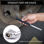 Tire Pressure Gauge Dual Head Truck Tire Pressure Gauge 10-150PSI, Heavy Duty Stainless Steel Tire Gauge with Two-Sided Aluminum Scaleplate for Cars Trucks RV Van 2 Pack