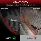 Floor Mats for Honda Accord Sedan 2026 2025 2024 2023 (Gasoline & Hybrid), All Weather Protection Custom Fit Anti-Slip TPE Floor Liners,1st & 2nd Row, Black