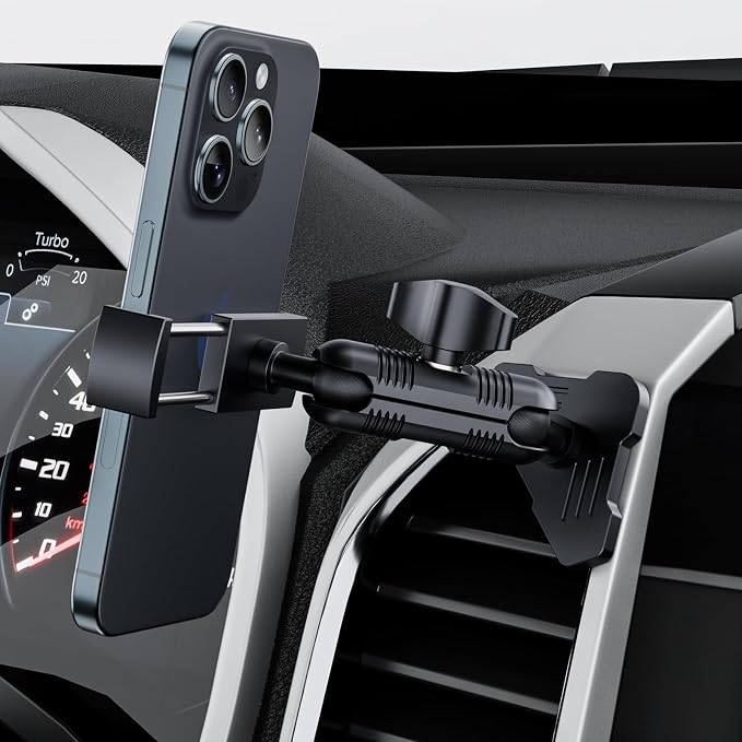 Metal Vent Phone Mount Compatible with 2015-2020 Ford F-150, 2017-2021 Super Duty & 2018-2021 Expedition, Car Solid Phone Holder Cellphone Cradles Bracket Stand for All Smartphone