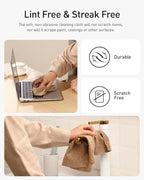 Microfiber Cleaning Cloth Roll- 30 Sheets, 12" x 12" (TAN) | Super Absorbent, Lint-free, Tear-away Microfiber Towel Roll, for All-Purpose Cleaning