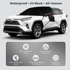 600D Windshield Snow Cover with Side Mirror Covers & Reflective Strips – Extended Flaps, Winter Frost Protector (70×57 inch) for Cars, Trucks, SUVs