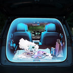 Car LED Strip Lights - Trunk Cargo Ambient Lighting, Ice Blue 7000K, 118.11 inches Flexible Cuttable LED Light Strip, Easy Install, Waterproof, Universal Fit for Car Trunks, SUVs, and Vans