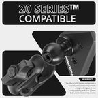 Tackform Link Vent Mount Universal Phone Holder - Compatible with 2021-2025 Ford F150 & Raptor, 2023-2025 Ford Super Duty | Aluminum | Zero Slip, Anti-Scratch | 2" Arm | Orange