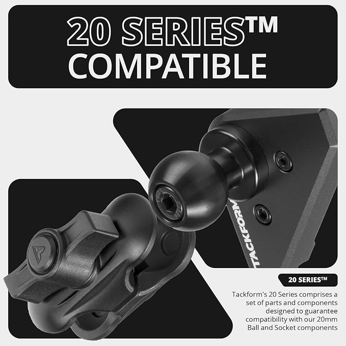 Tackform Link Vent Mount Universal Phone Holder - Compatible with 2021-2025 Ford F150 & Raptor, 2023-2025 Ford Super Duty | Aluminum | Zero Slip, Anti-Scratch | 2" Arm | Yellow