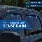 Outside Mount Window Vent Visors Rain Guards Compatible with Nissan Maxima 1995-1999 | Side Window Wind Deflectors Rain Shields | Smoke Tinted, 4 Pcs Set, DGWV-343