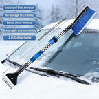 Car Snow Brush and Ice Scrapers with Foam Grip Telescopic Snow Scraper Extendable Snow Removal Tool for Cars Trucks Windshield Window