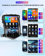 4Core 4G+64G Android 15 Car Radio for Chevy Cruze J300 2009-2014, 5G-WiFi, Car Stereo Wireless Carplay, 9.7'' HD Touchscreen Mirror Link GPS navigation Bluetooth FM/RDS EQ-32 SWC Backup Camera