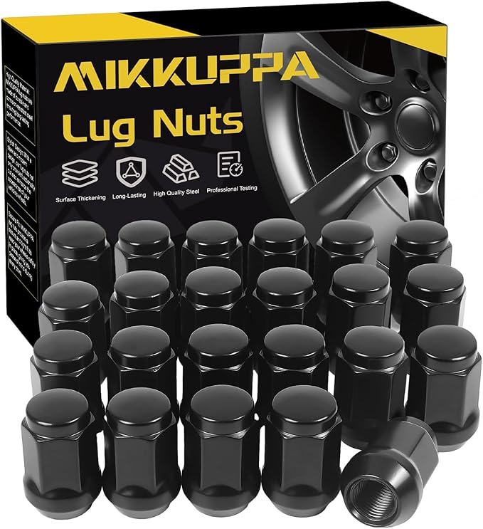 1/2-20 Lug Nuts Replacement for 1987-2018 Wrangler, 2002-2012 Liberty, 1993-2010 Grand Cherokee Aftermarket Wheel - 23pcs Chrome Closed End Lug Nuts