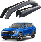 Goodyear Shatterproof in-Channel Window Deflectors for Kia Sportage 2023-2026, Rain Guards, Window Visors for Cars, Vent Deflector, Car Accessories, 4 pcs - GY008440